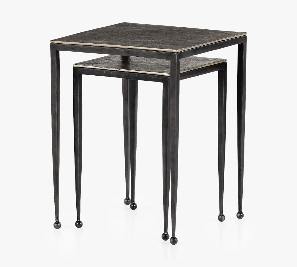 Marrow Metal Nesting End Table | Pottery Barn (US)