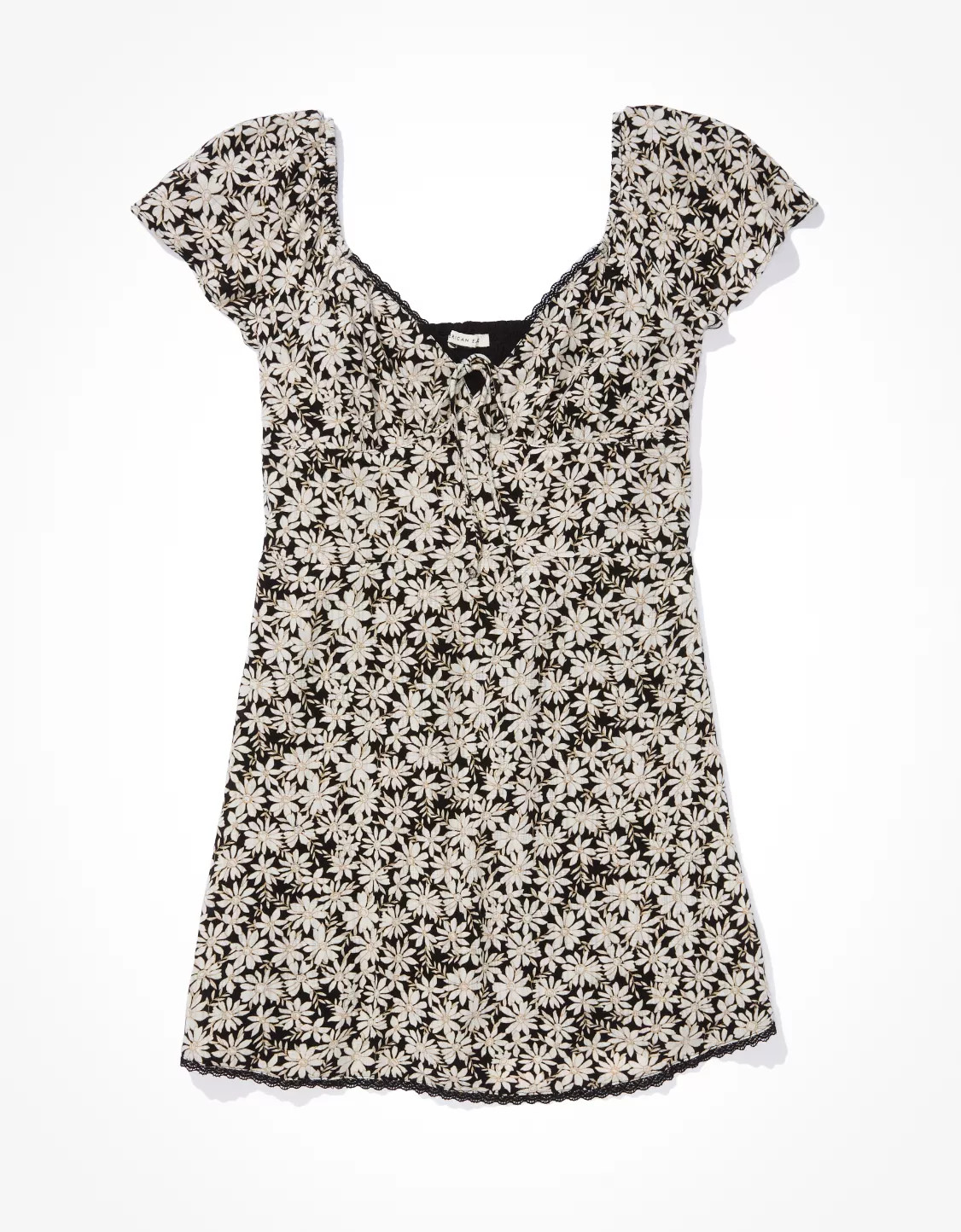 AE Flutter-Sleeve Corset Mini Dress | American Eagle Outfitters (US & CA)
