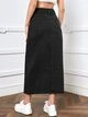 High Waist Slit Denim Skirt  SKU: sw2209159091778585(100+ Reviews)Cotton$25.99$24.69Join for an E... | SHEIN