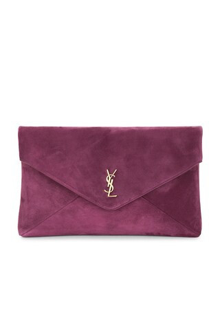Saint Laurent XXL Envelope Pouch in Purple | FWRD 