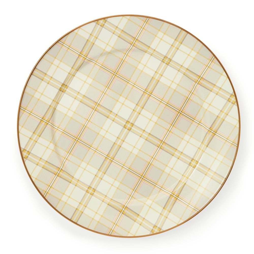 Tartan Latte Charger/Plate | MacKenzie-Childs
