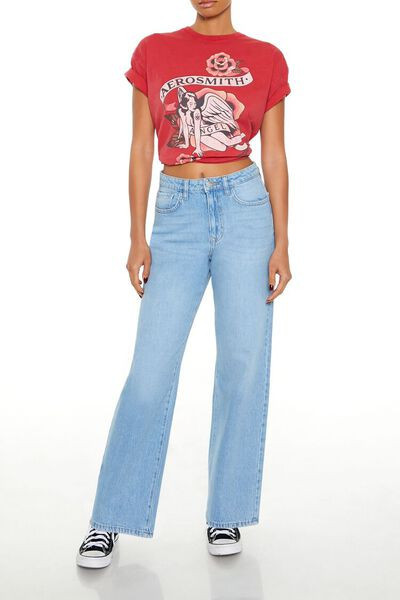 90s-Fit High-Rise Straight Jeans | Forever 21