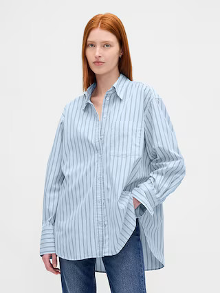 Organic Cotton Poplin Big Shirt | Gap (US)