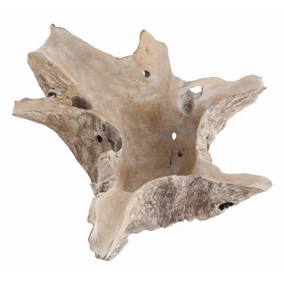 Nantucket Wood Abstract Rustic Decorative Bowl in Driftwood | Wayfair North America