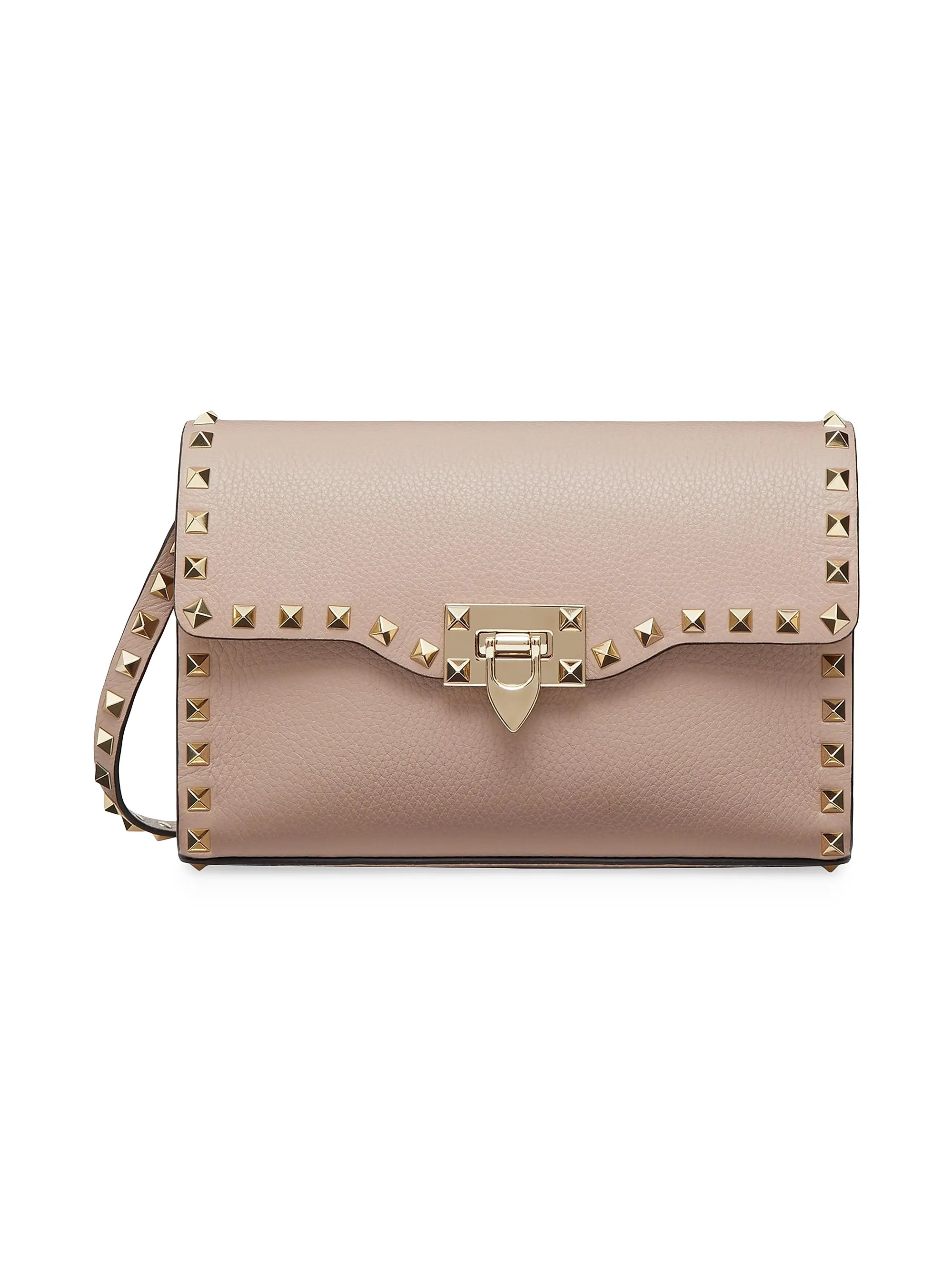 Small Rockstud Grainy Calfskin Crossbody Bag | Saks Fifth Avenue