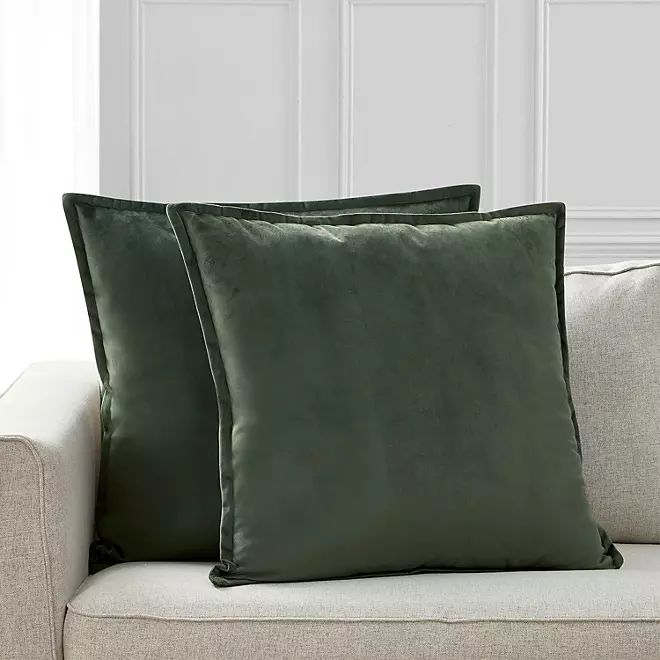 Member's Mark Velvet Decorative Pillow 2 Pk. - 22" x 22" (Assorted Colors) | Sam's Club