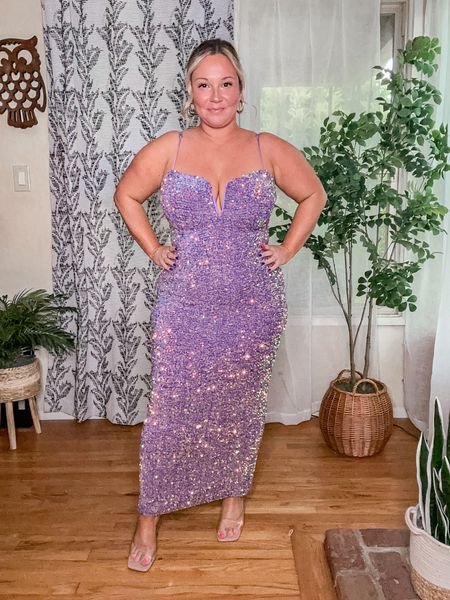 Sequin midi dress size XL/12
Use code STYLENRIGHT for 20% off site wide 
Spring wedding guest dress, special occasion dress, midsize style 