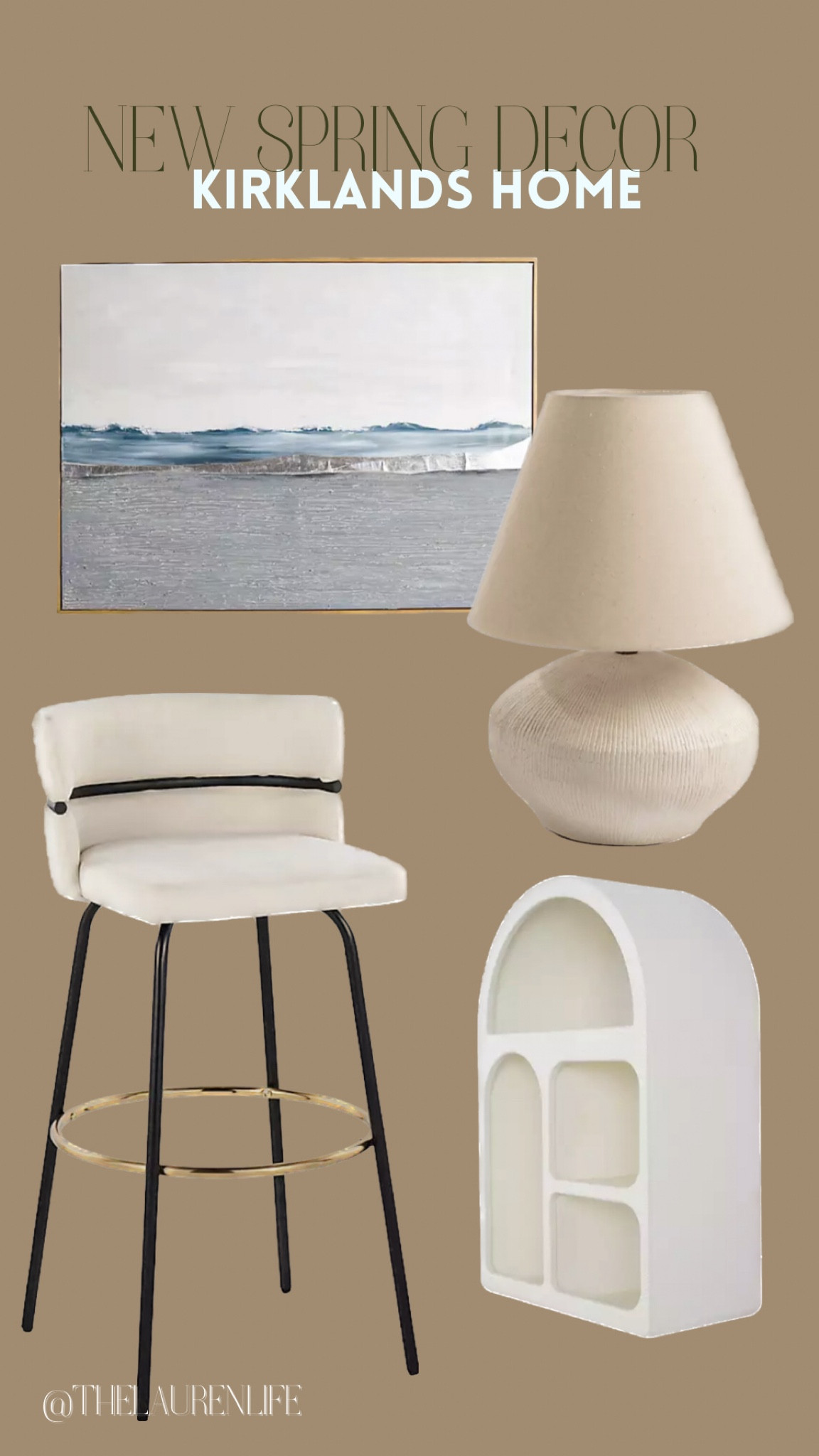 Loving these natural elements in Kirklands Spring decor for next year!

#spring24 #homedecor #home #barstool 

#LTKfindsunder100 #LTKfindsunder50 #LTKhome