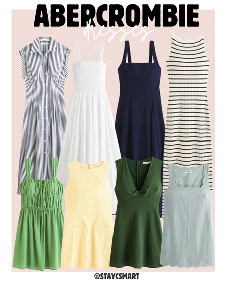Abercrombie dresses - new Abercrombie - summer dresses - casual summer dresses - summer outfit 

#LTKStyleTip #LTKSeasonal