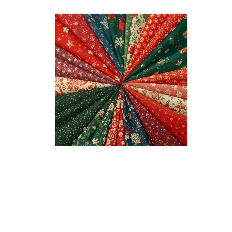 Christmas 8 Piece Fat Quarter Set 18" x 21" Mystery Bundle Precut | Walmart (US)