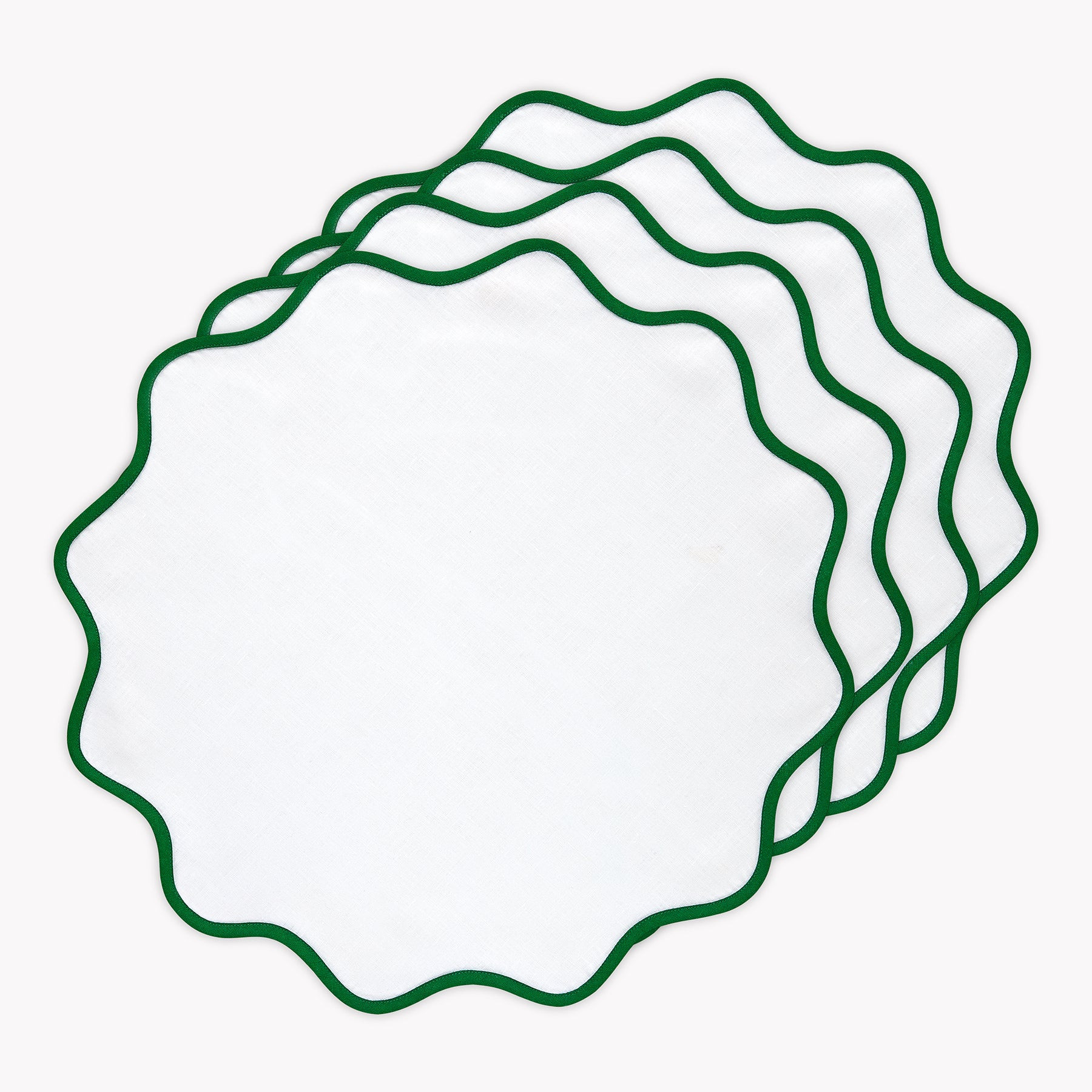 Giselle Scallop Edge Placemats | Solino Home