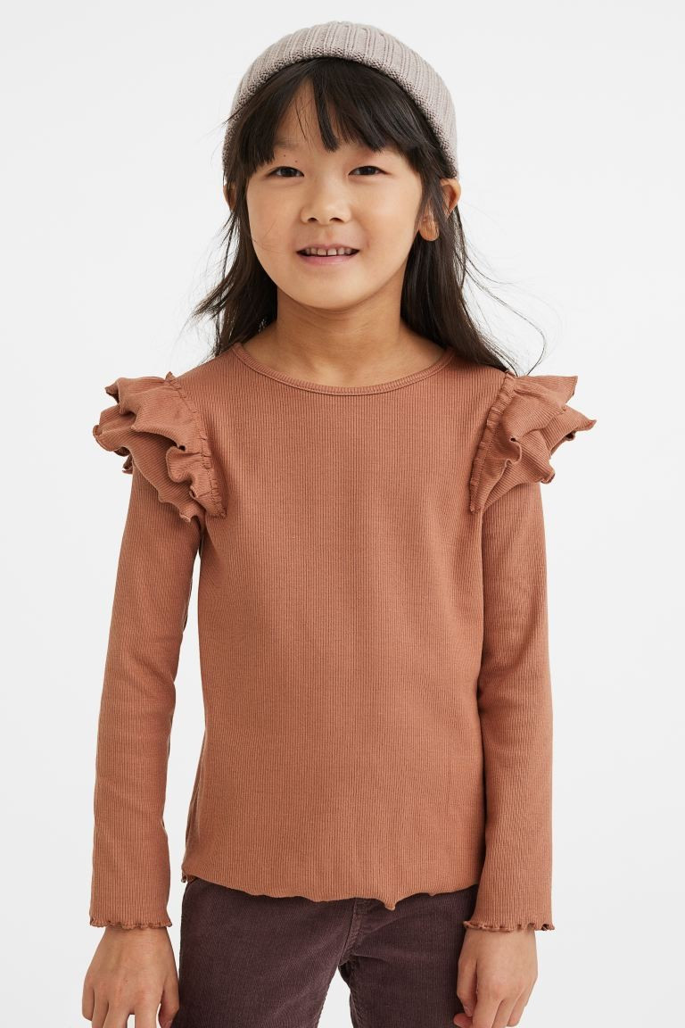 Long-sleeved Ribbed Top | H&M (US + CA)