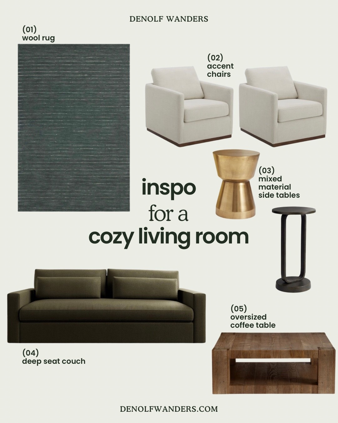 Cozy living room inspo. A mix of potterybarn and birch lane.