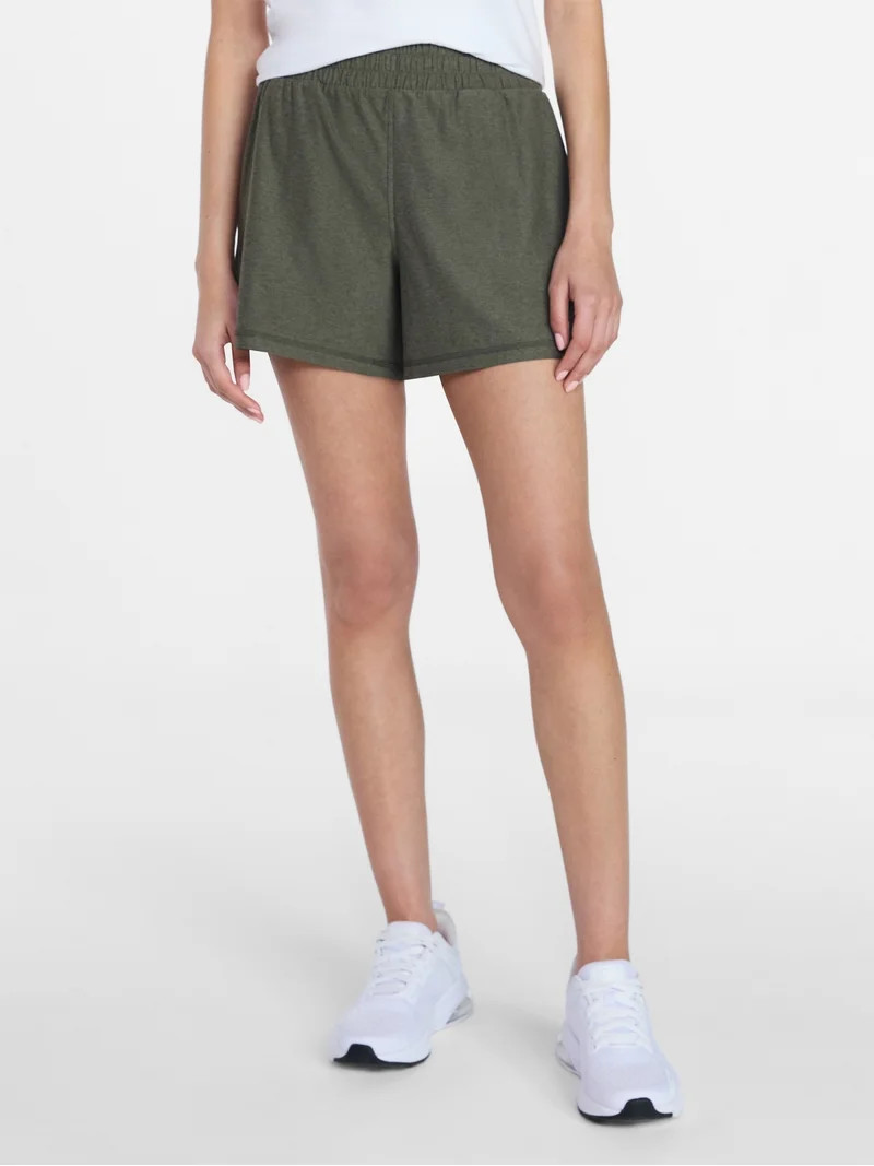 Athletic Works Women's and Women\u2019s Plus ButterCore Soft Performance Gym Shorts, Available in... | Walmart (US)