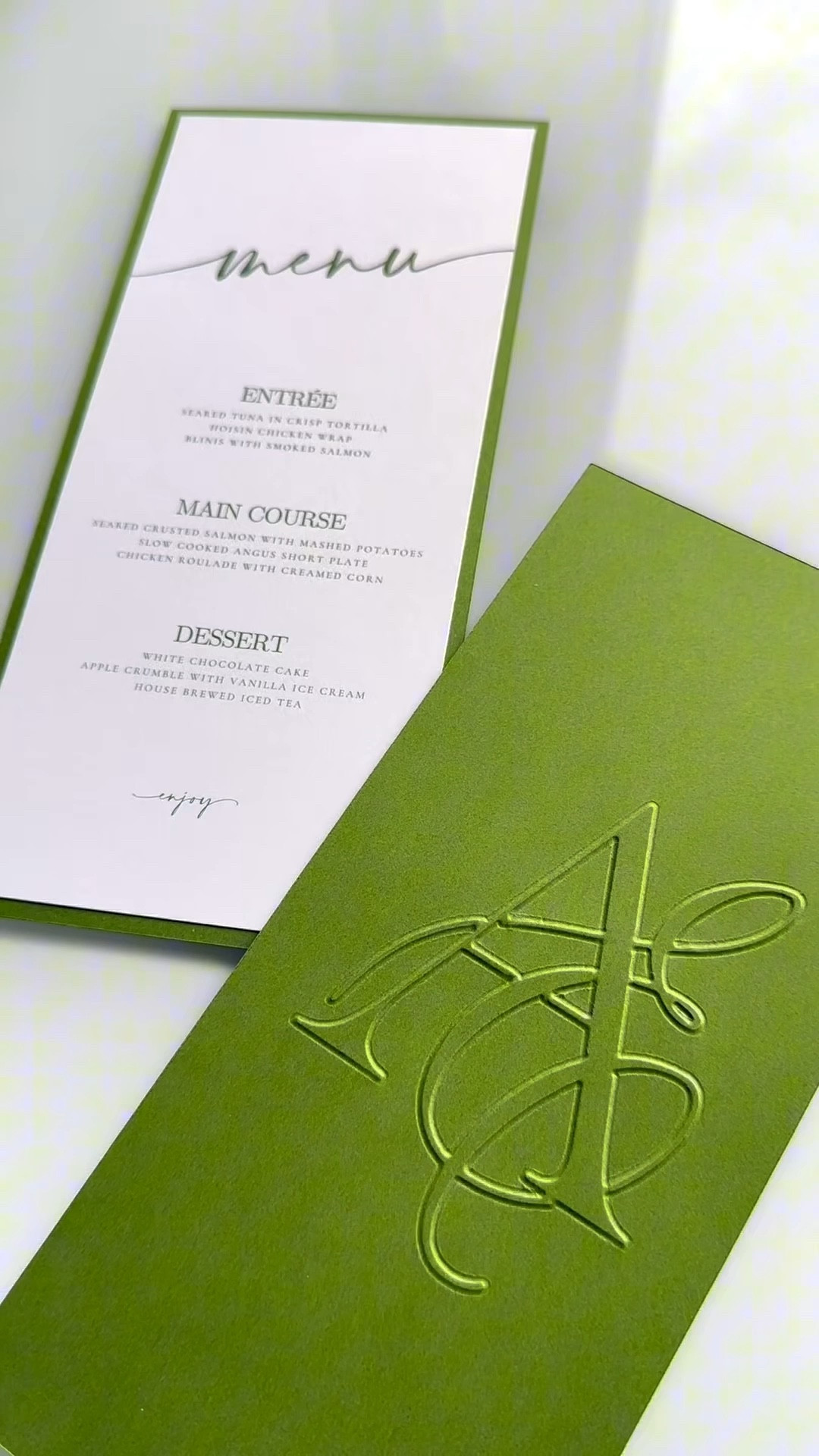 Embossed Menus ✨🍽️

#LTKWedding