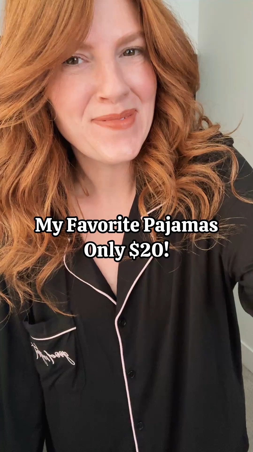 Walmart pajamas size large. 

#LTKmomlife #LTKselfcare #LTKFindsUnder50