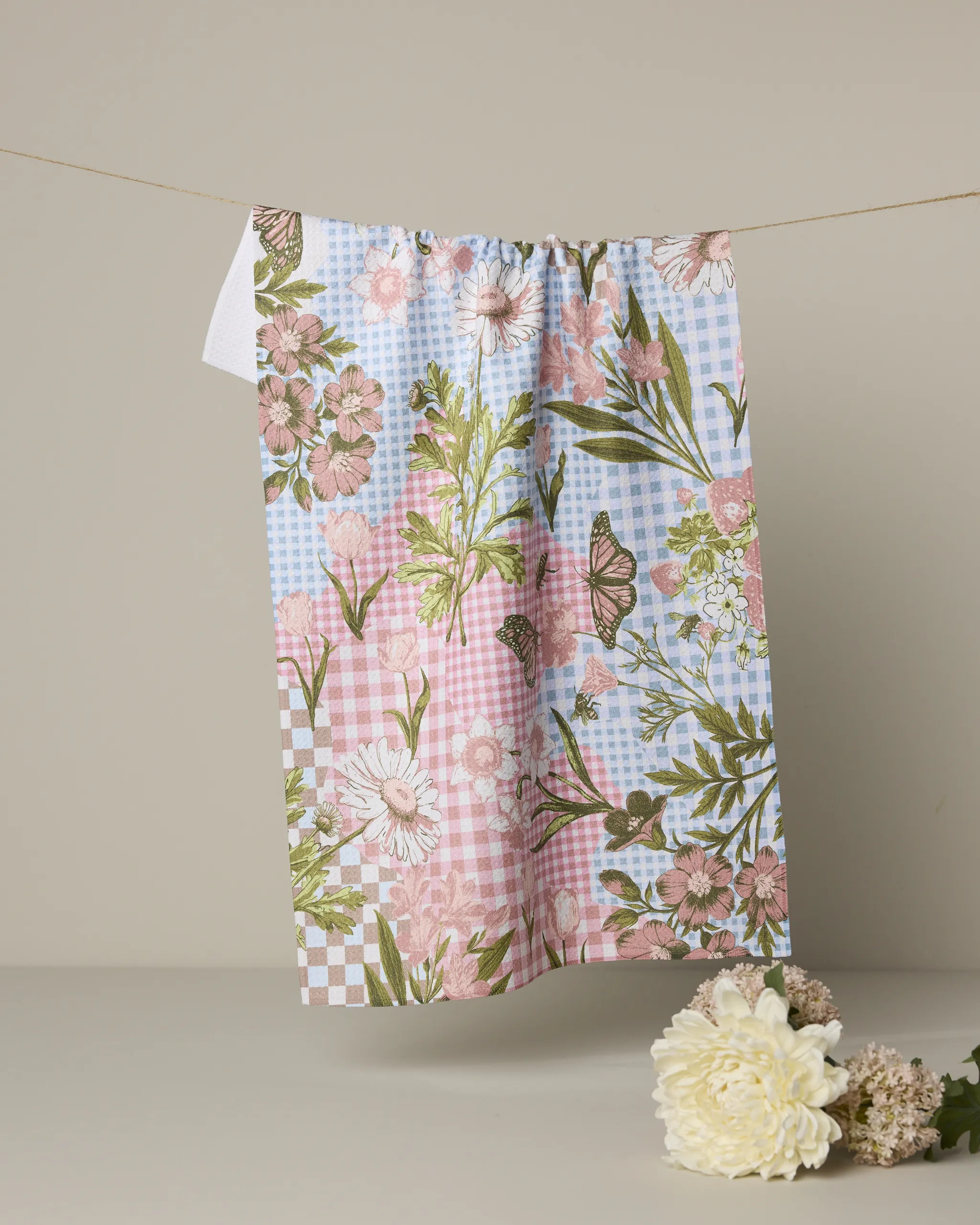 Floral Collage Tea Towel | Geometry | Geometry