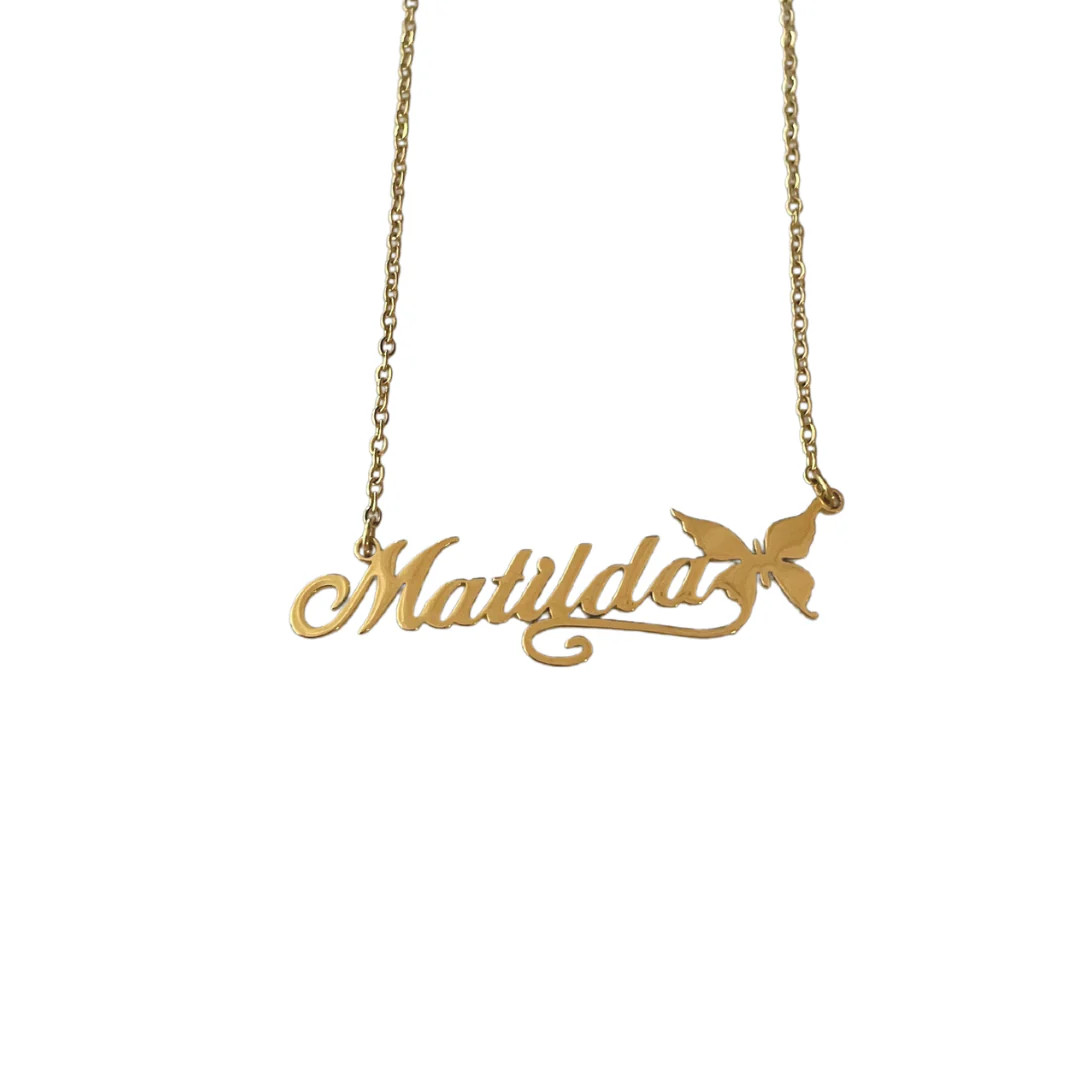 Custom Butterfly Name Necklace | Strung By Stroh
