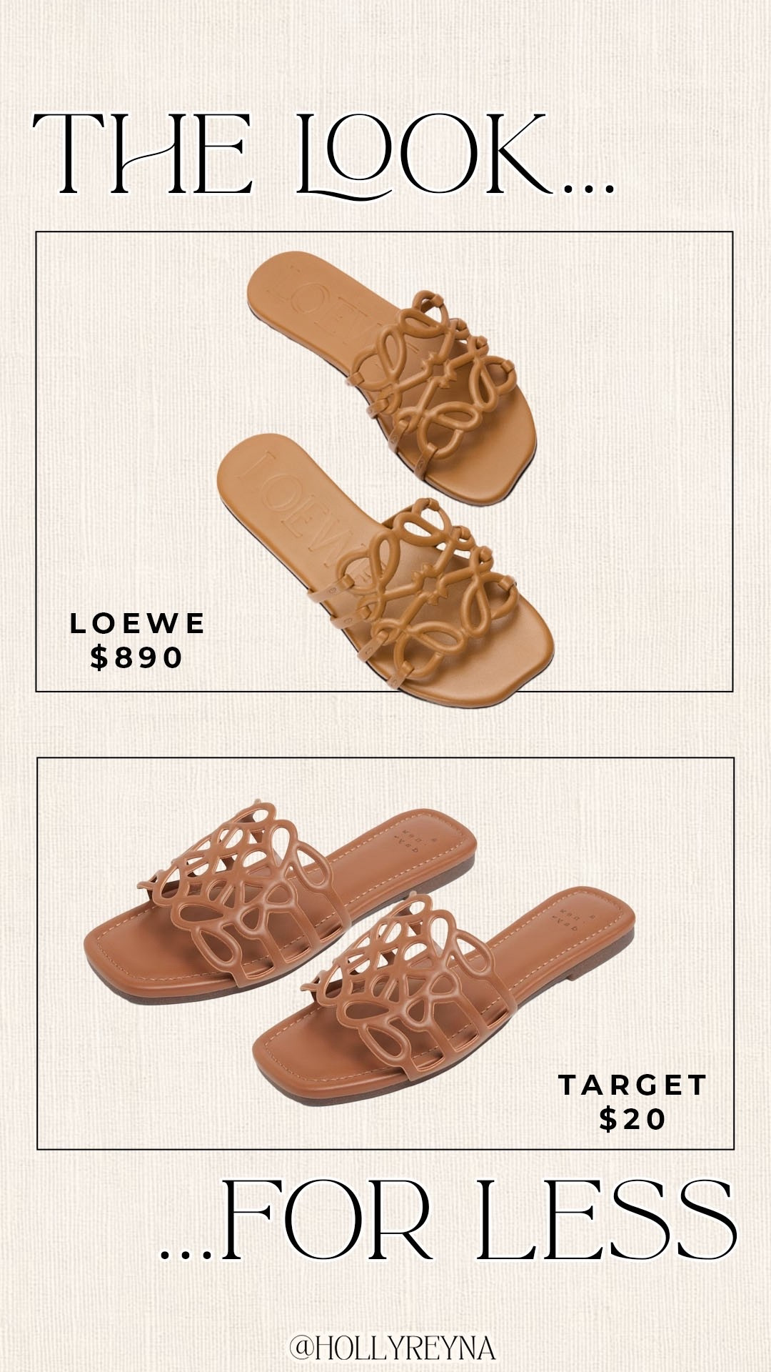 Save or splurge?! The new $20 sandals that look EXACTLY like this Loewe pair! Soo good! 🤩

#saveorsplurge

Save or splurge. Look for less. Designer inspired sandals. Target spring sandals  

#LTKgrwm #LTKSeasonal #LTKootd
