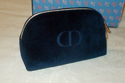 NEW Dior NAVY Velvet Cosmetic Makeup Pouch Bag  | eBay | eBay US