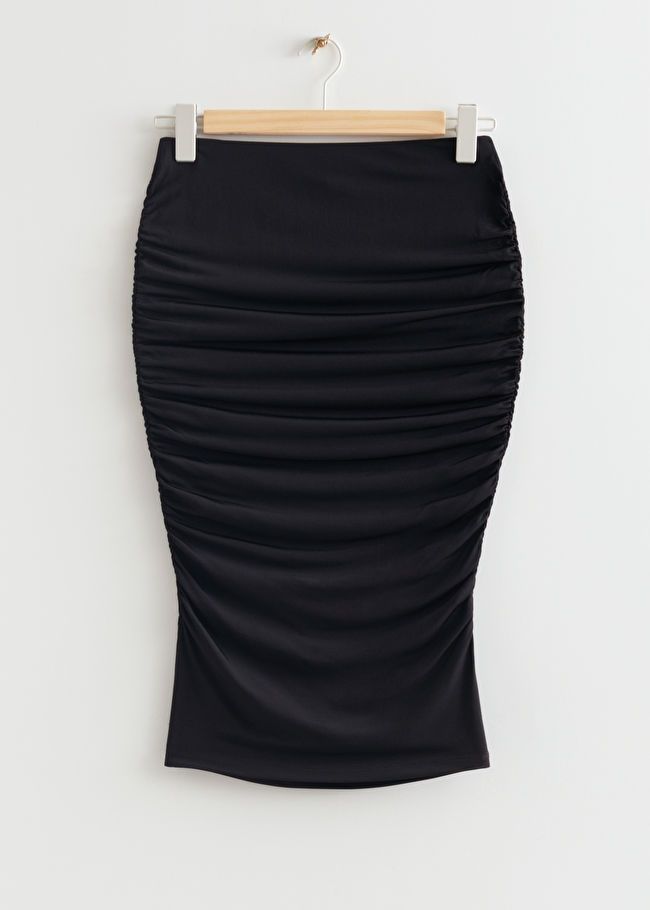 Ruched Pencil Midi Skirt | & Other Stories (EU + UK)