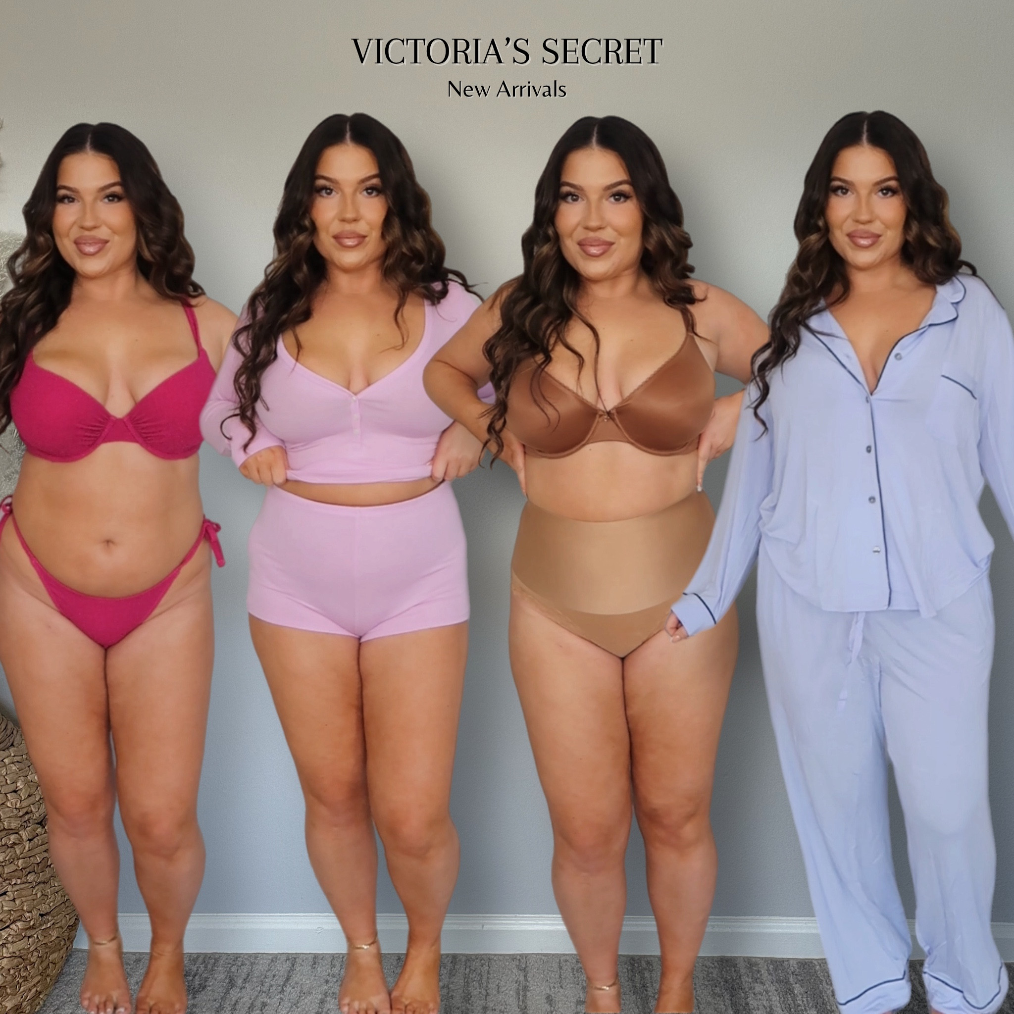 Victoria’s Secret Haul!💗I am SO impressed with all of the new pieces VS has been launching this season! The swim collection is so cute, pjs feel like butter, and I’m loving the new underwear collection, including shapewear panties! Wearing my regular L or 38D in everything! 

#LTKfindsunder50 #LTKsalealert #LTKmidsize