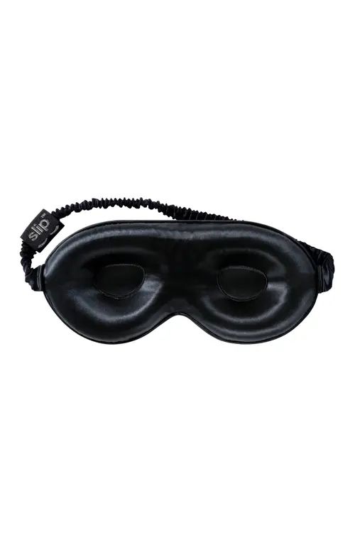 slip Lovely Lashes Pure Silk Contour Sleep Mask in Black at Nordstrom | Nordstrom