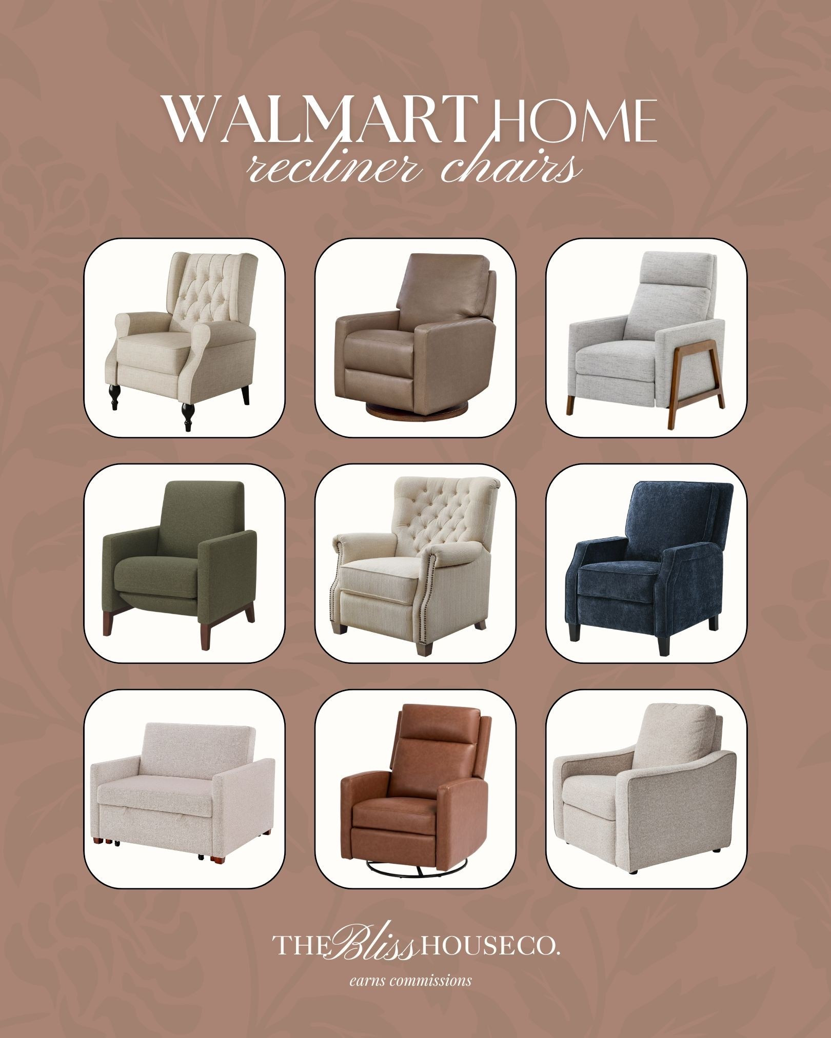 Walmart home affordable recliner chairs, accent chairs, living room, furniture finds, stylish and comfortable 

#LTKHome