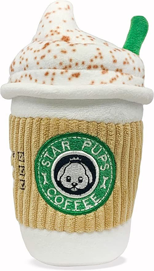 Pet Supplies : Star Pups Coffee Dog Toy Pup'kin Spice Latte - Fall Dog Toy Funny Dog Toys - Plush... | Amazon (US)