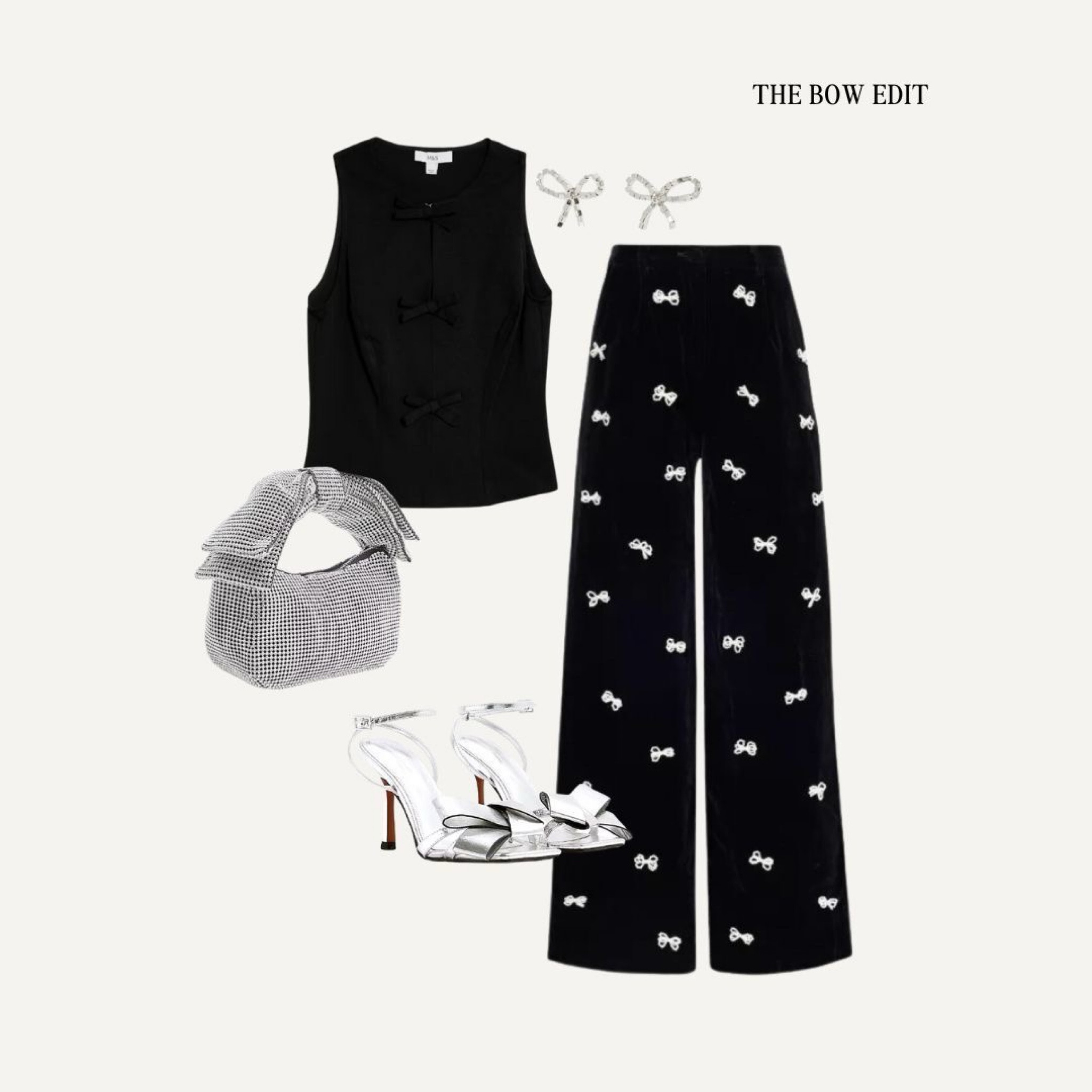 The Bow Edit: The ultimate bow-themed party outfit 🎀

Trending outfit, silver accessories, party wear, party outfits, Christmas party outfit, bow bag

#LTKautumn #LTKwinter #LTKuk