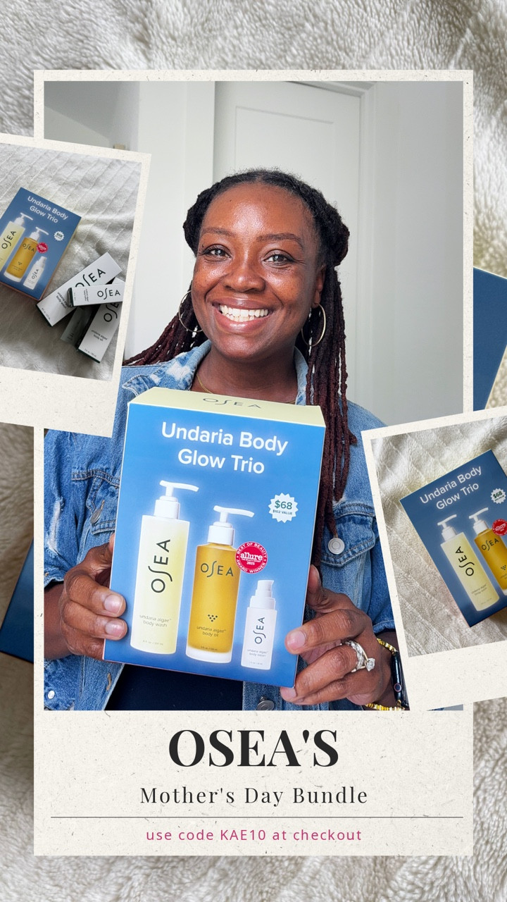 Hey there! Mother’s Day is sneaking up on us, so it’s a great time to start hunting for gifts! This year, I’m super excited about getting some awesome skincare and body goodies, especially ones that smell amazing!⁠
⁠
OSEA never disappoints with their bundles. This Mother’s Day, they’ve got a sweet deal on their body glow trio, giving you 33% off while treating Mom to a spa-like experience right at home.⁠
⁠
These three OSEA products are total must-haves for me, and my mom can’t get enough of them!⁠
⁠
The Body Glow Trio has a full-sized Undaria Body Wash, a full-sized Undaria Body Oil, and a travel-sized Body Lotion.⁠
⁠
They’re all packed with Undaria seaweed, which works wonders for giving Mom that beautiful, soft, and smooth skin she loves.⁠
⁠
You can snag the bundle through the link in my bio, and don’t forget to use the code KAE10 at checkout for an extra 10% off your order!⁠
⁠
#oseapartner #mothersdaygiftidea #skincareover40

#LTKmomlife #LTKSeasonal #LTKOver40