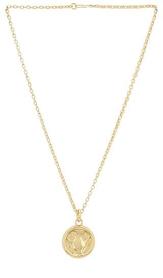 LL X AMS Heaven Sip Pendant Necklace in Brass | Revolve Clothing (Global)