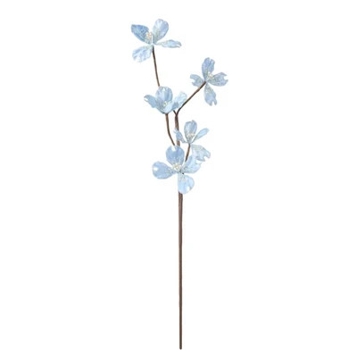 Blue Dogwood Blossom Tree Stem - Set of 6 | Cailini Coastal