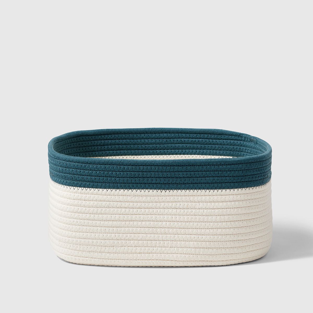 Marie Kondo Small Kawaii Cotton Rope Bin Teal Blue | The Container Store