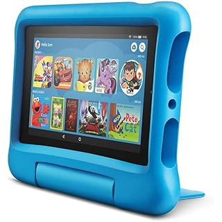 Fire HD 8 Kids tablet, 8" HD display, ages 3-7, 32 GB, Blue Kid-Proof Case | Amazon (US)