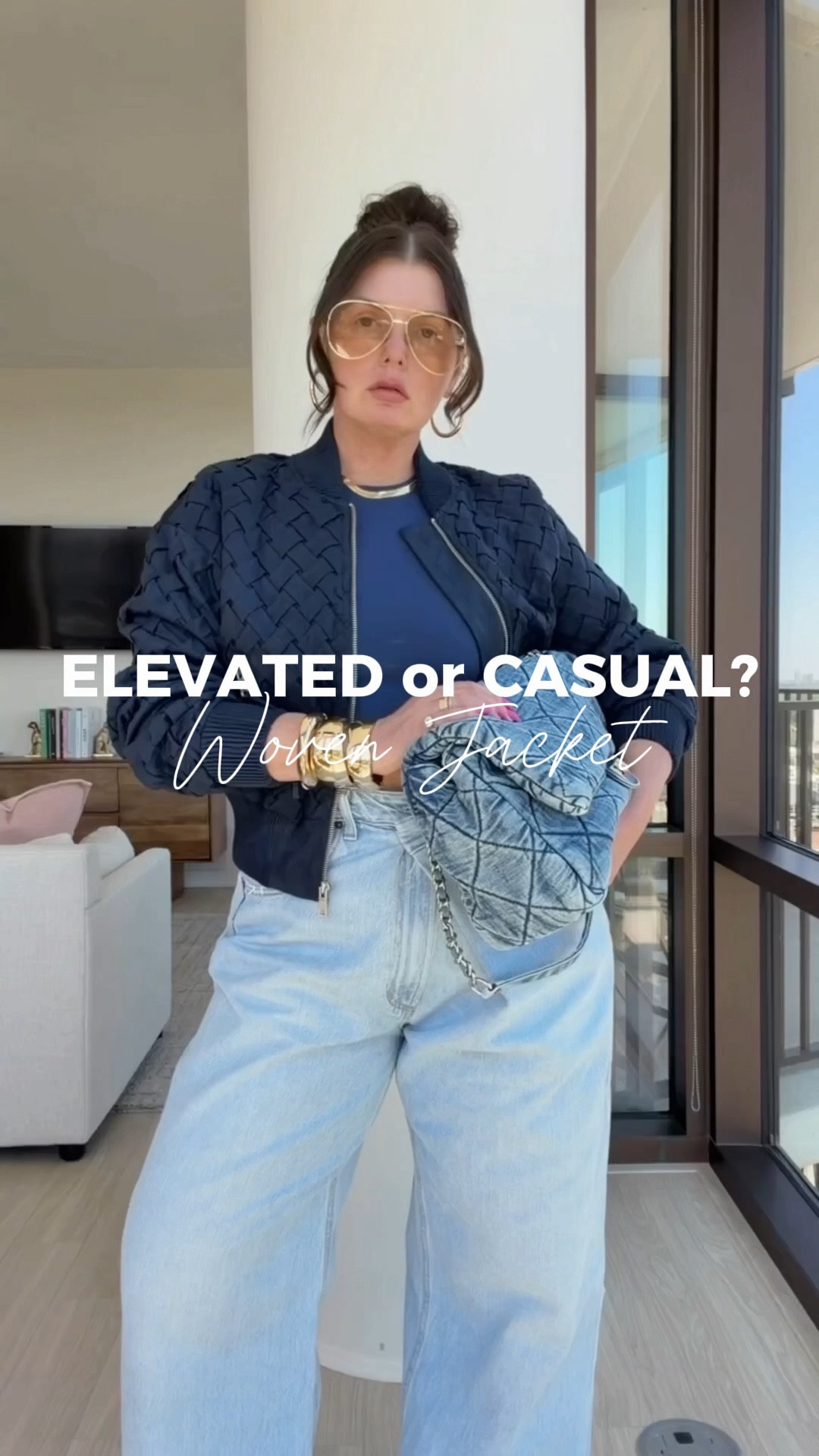 Woven bomber jacket runs true to size.
Fold over jeans, I’m wearing 2 sizes up & had them tailored to fit my waist & length.



#LTKootd #LTKgrwm