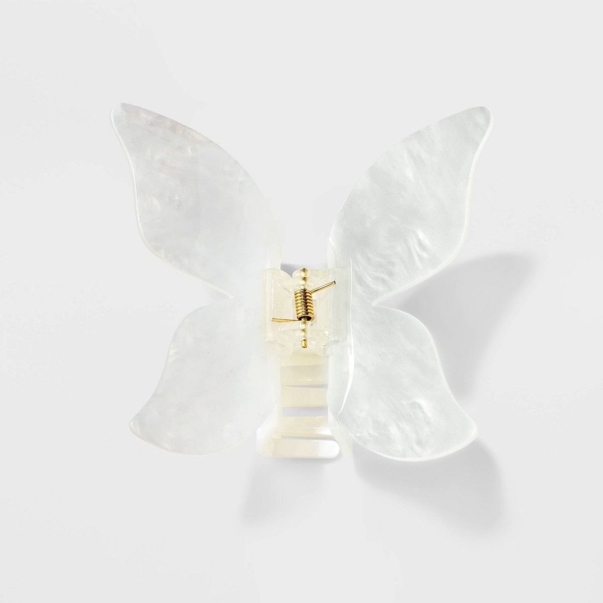 Jumbo Acrylic Butterfly Claw Hair Clip - Wild Fable™ White | Target