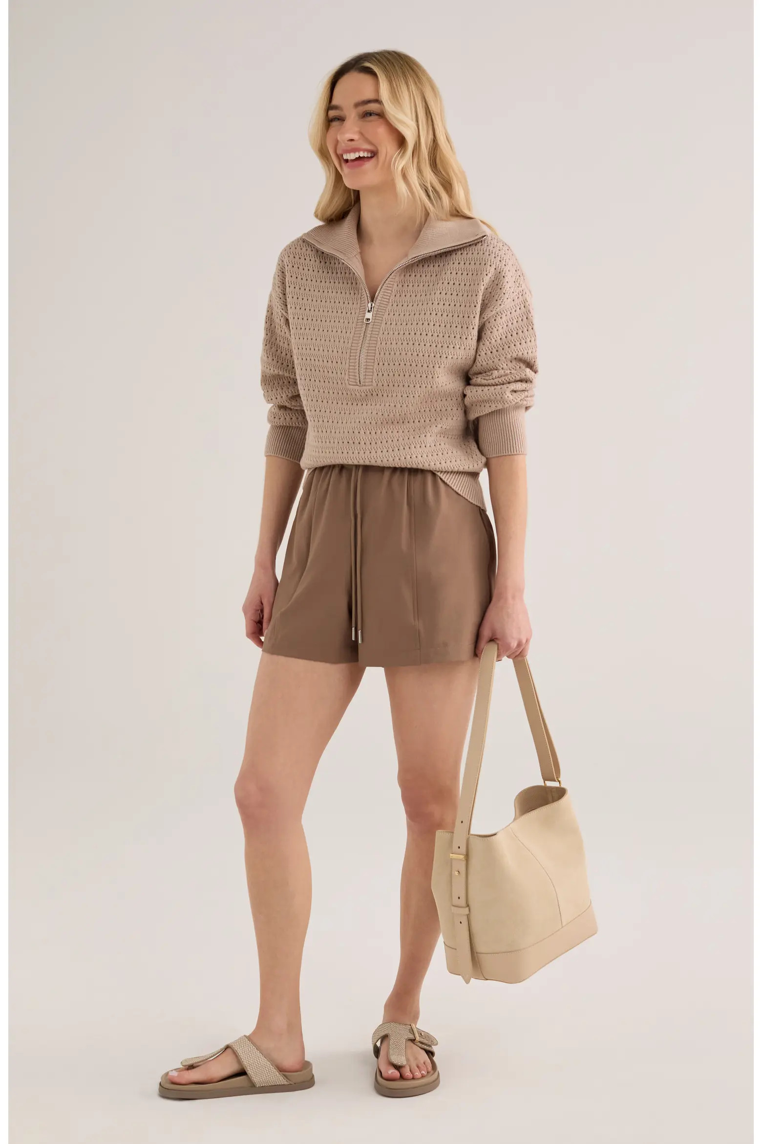 Darla Half Zip Sweater (Women) | Nordstrom | Nordstrom