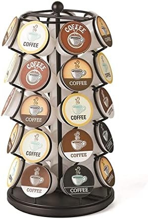 Nifty Coffee Pod Carousel – Compatible with K-Cups, 35 Pod Pack Storage, Spins 360-Degrees, Laz... | Amazon (US)
