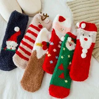 Set Of 3: Christmas Socks | YesStyle Global
