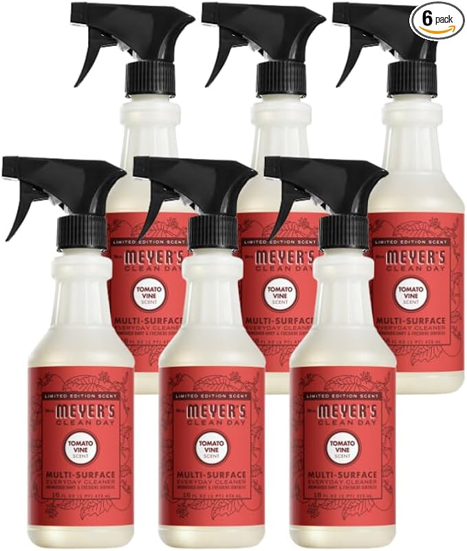 Mrs. MEYER'S CLEAN DAY Multi-Surface Everyday Cleaner, Tomato Vine Scent, 16 Fl Oz (Pack of 6) | Amazon (US)