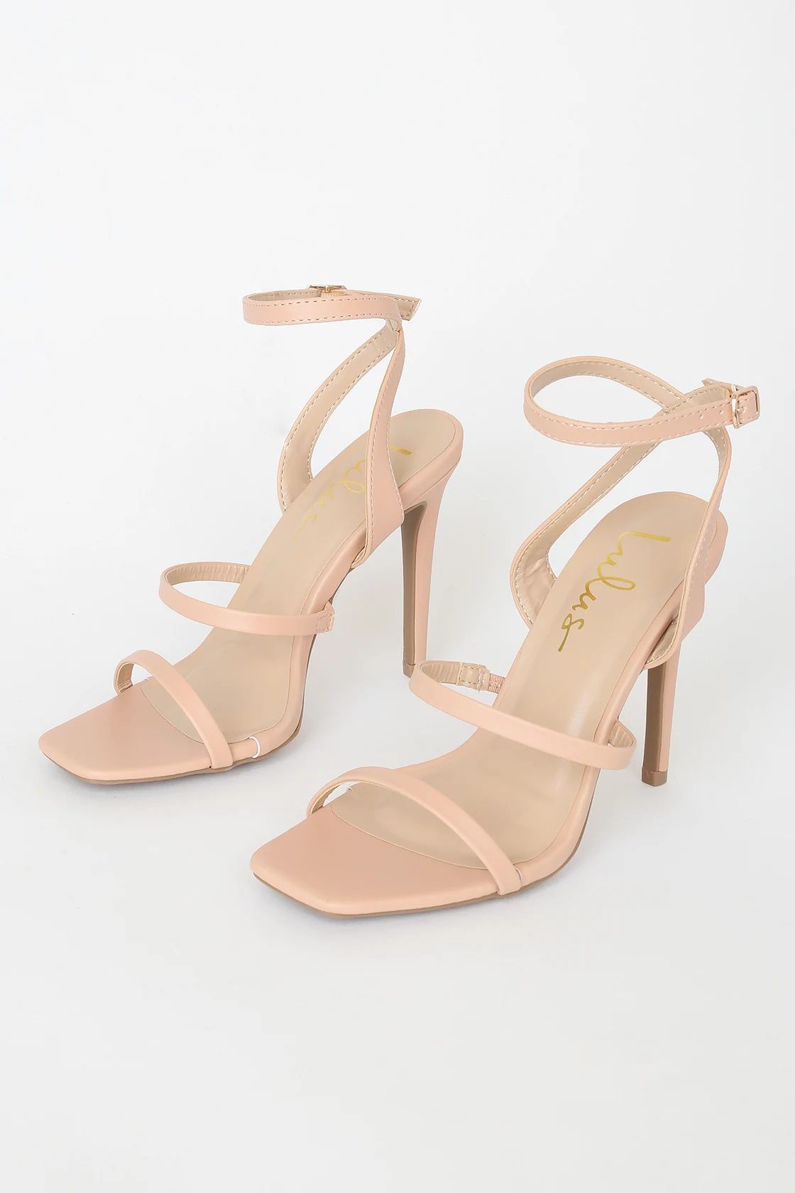 Leticiya Light Nude Ankle-Strap High Heel Sandals | Lulus (US)