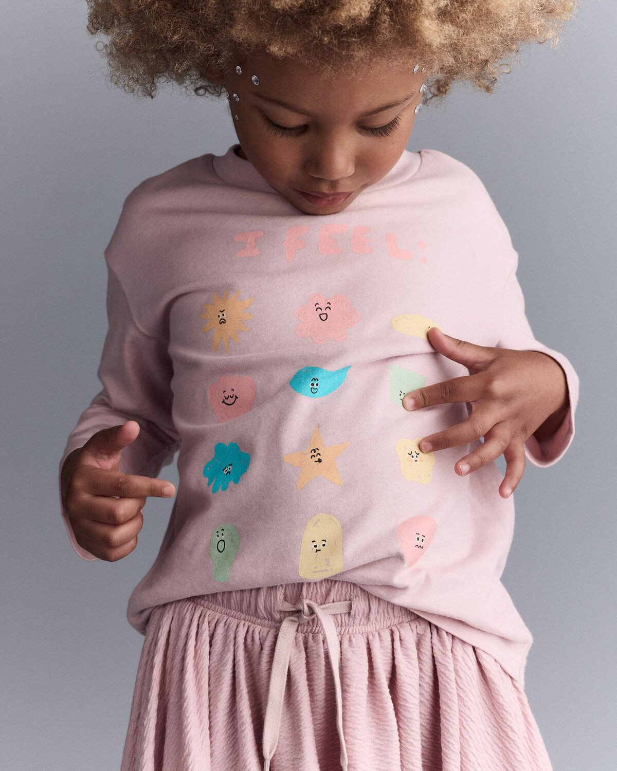 Toddler Girl 'I Feel' Long-Sleeve Relaxed Graphic Tee - Rose - Otter Avenue | Carter's | Carter's Inc
