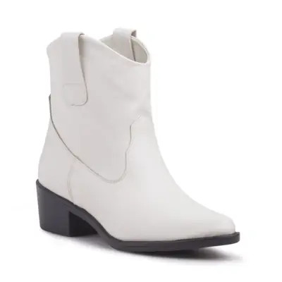Bota Couro Western Via Miss Country Conforto Off White | Dafiti (BR)
