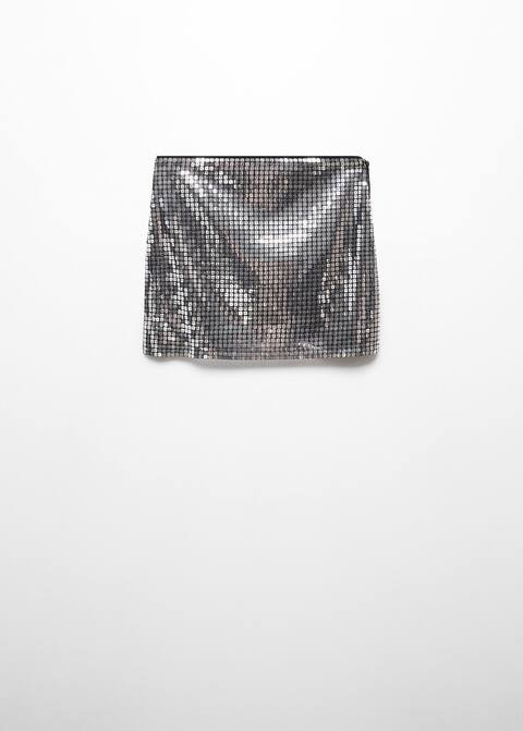 Sequin miniskirt -  Women | Mango USA | MANGO (US)