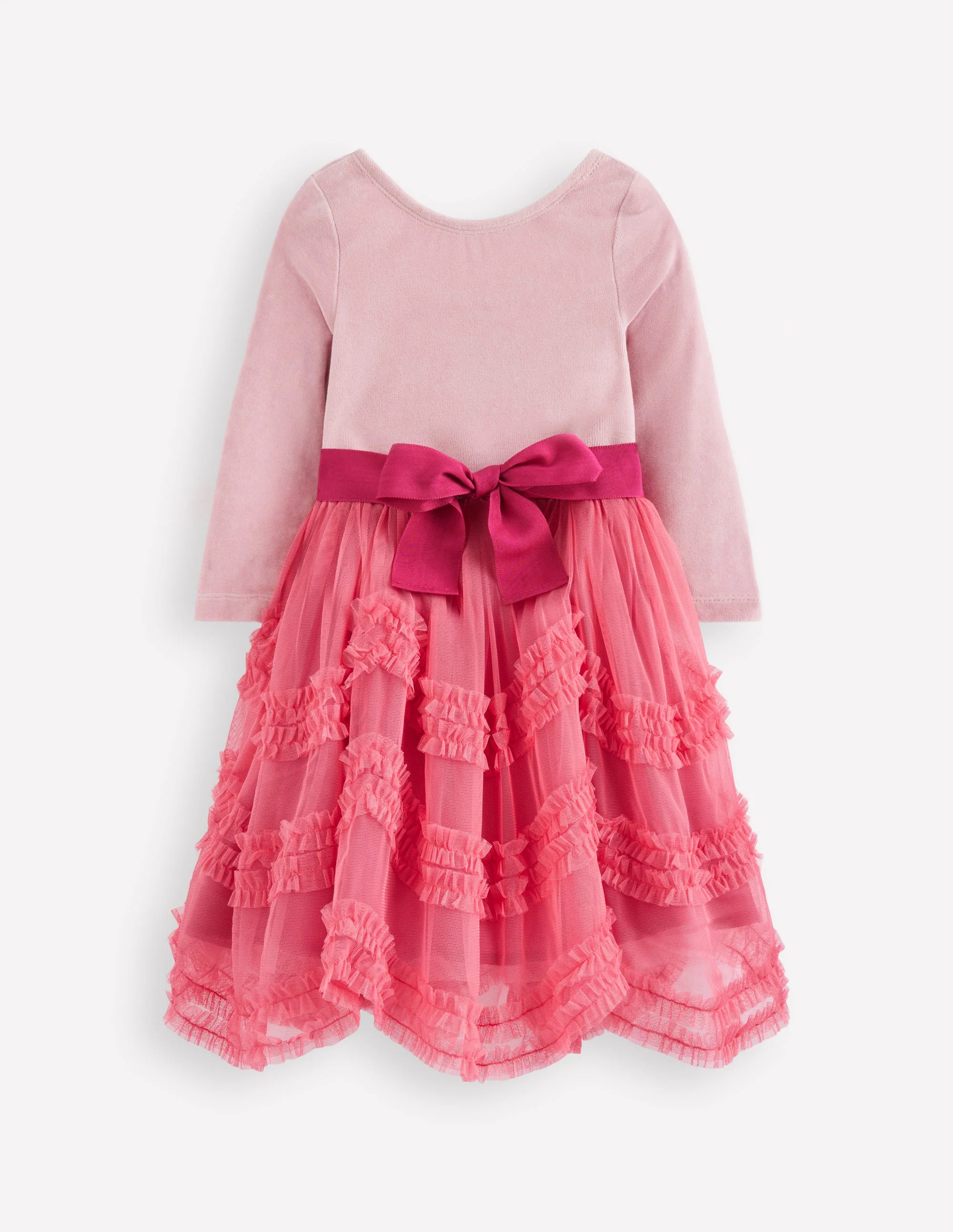 Velour Tulle Ballet Dress-Rose Pink | Boden (US)
