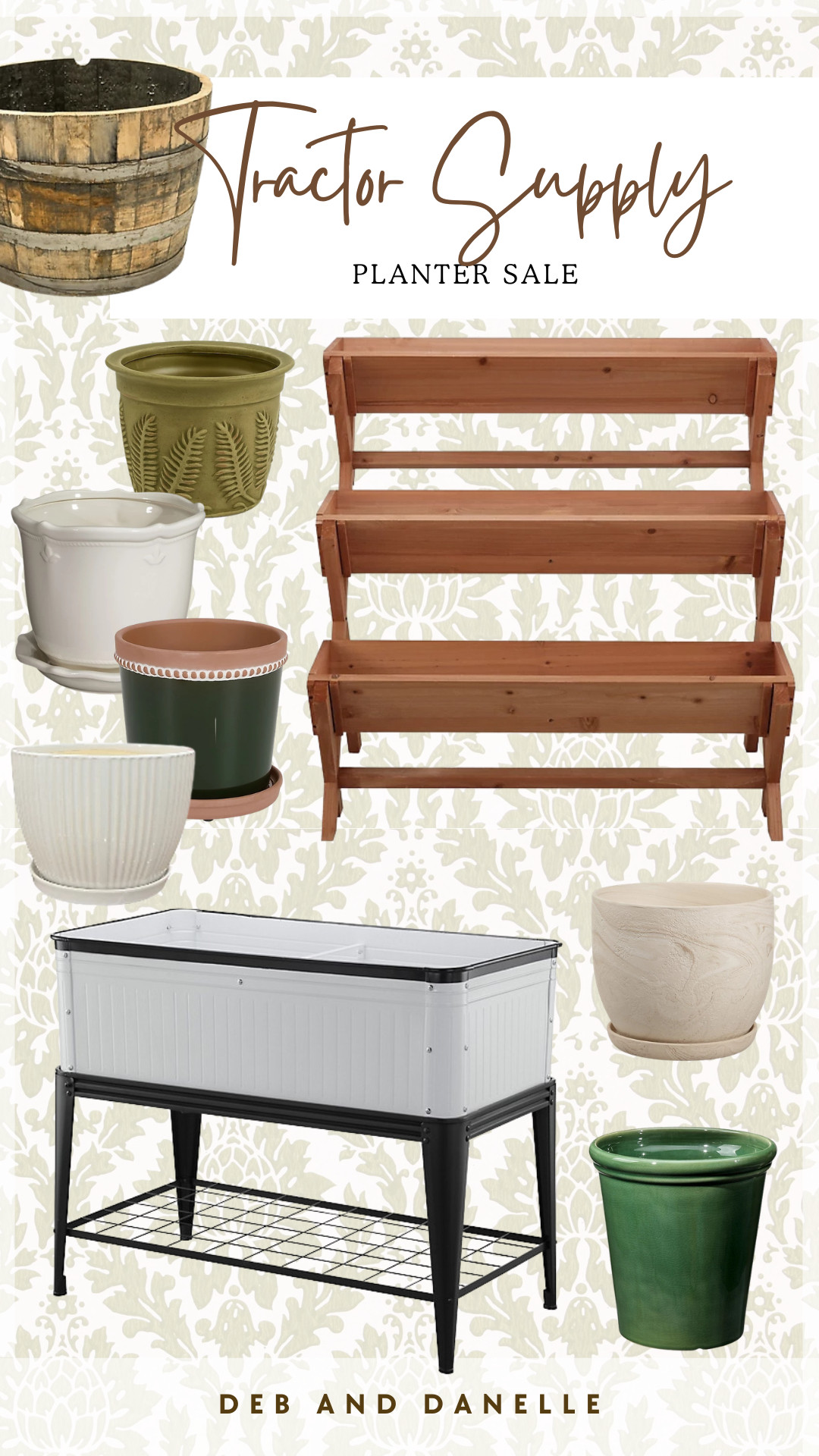 Tractor Supply Co. is having a sale on their indoor and outdoor planters. Here are a few great pieces from the sale.  

 #LTKSeasonal #LTKHome #LTKSaleAlert