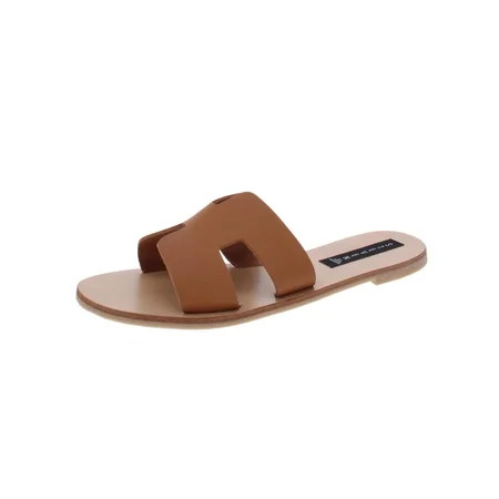 Steven By Steve Madden Womens Greece Leather Slide Sandals Brown 10 Medium (B M) | Walmart (US)