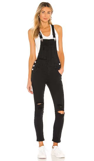 Gia Denim Overalls in Black | Revolve Clothing (Global)