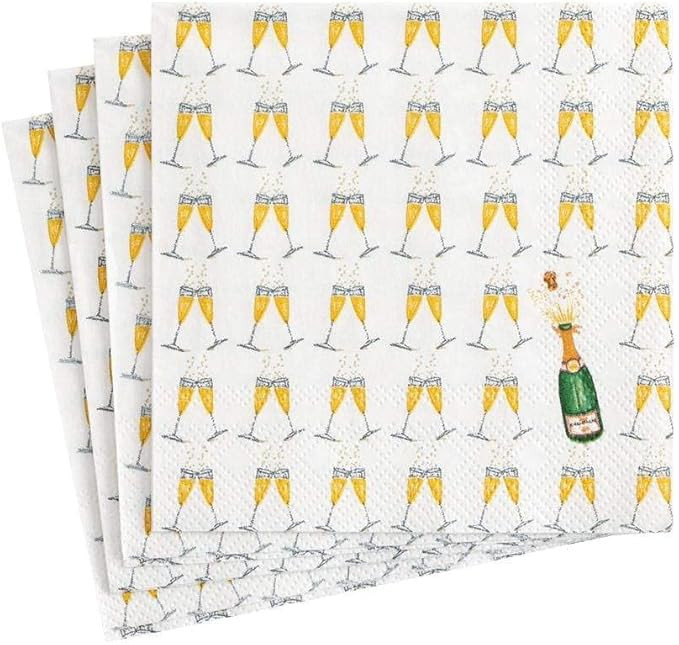 Caspari Bubbly Paper Cocktail Napkins - 40 Count | Amazon (US)